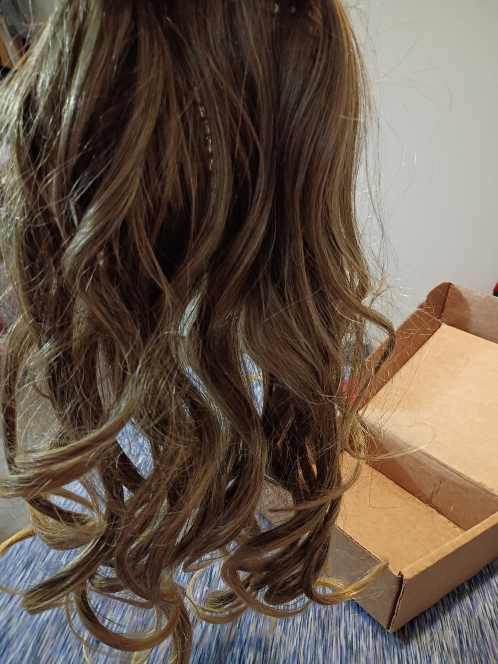 HAIRDO. Curly Clip-In Hairpiece -Light Brown Blonde